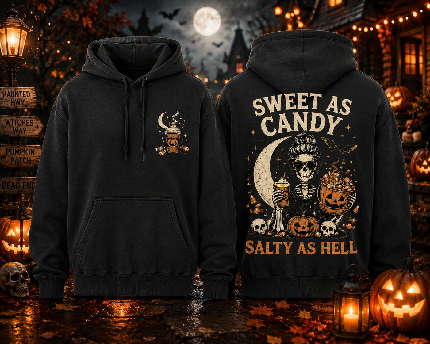 Sweet as Candy, Salty as Hell — Funny Graphic Tee