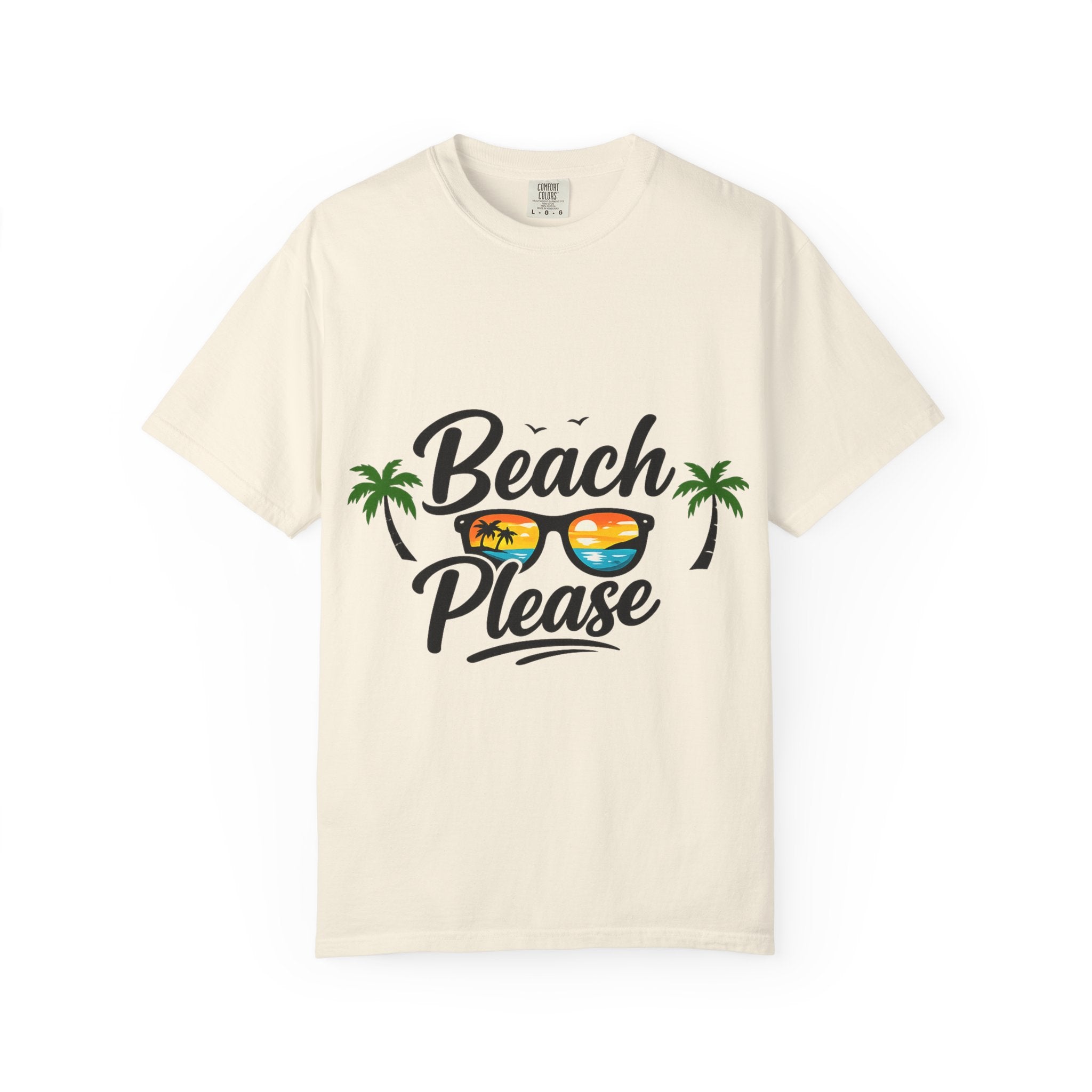 Beach Please Funny Summer Tee