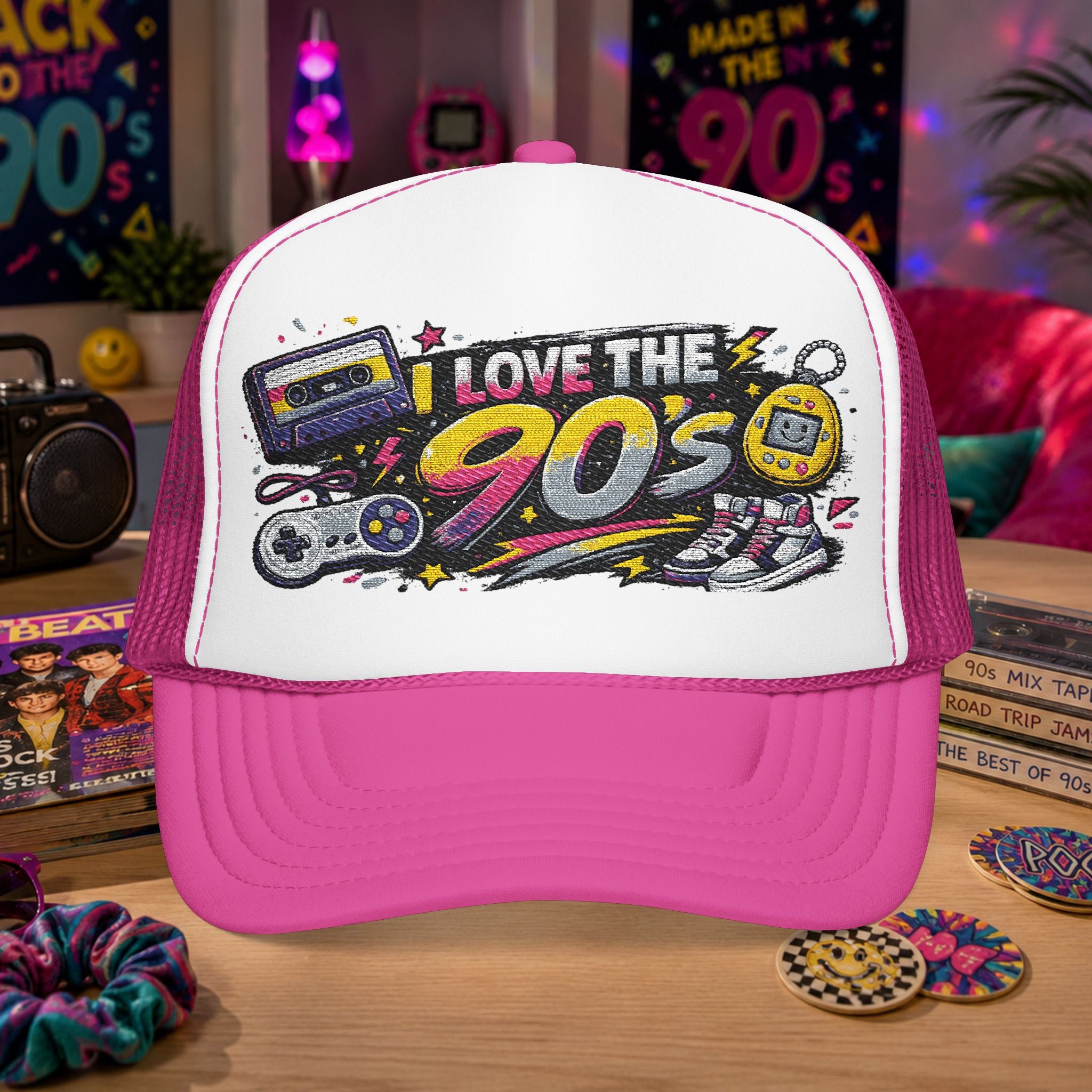 I Love The 90's Foam Trucker Hat