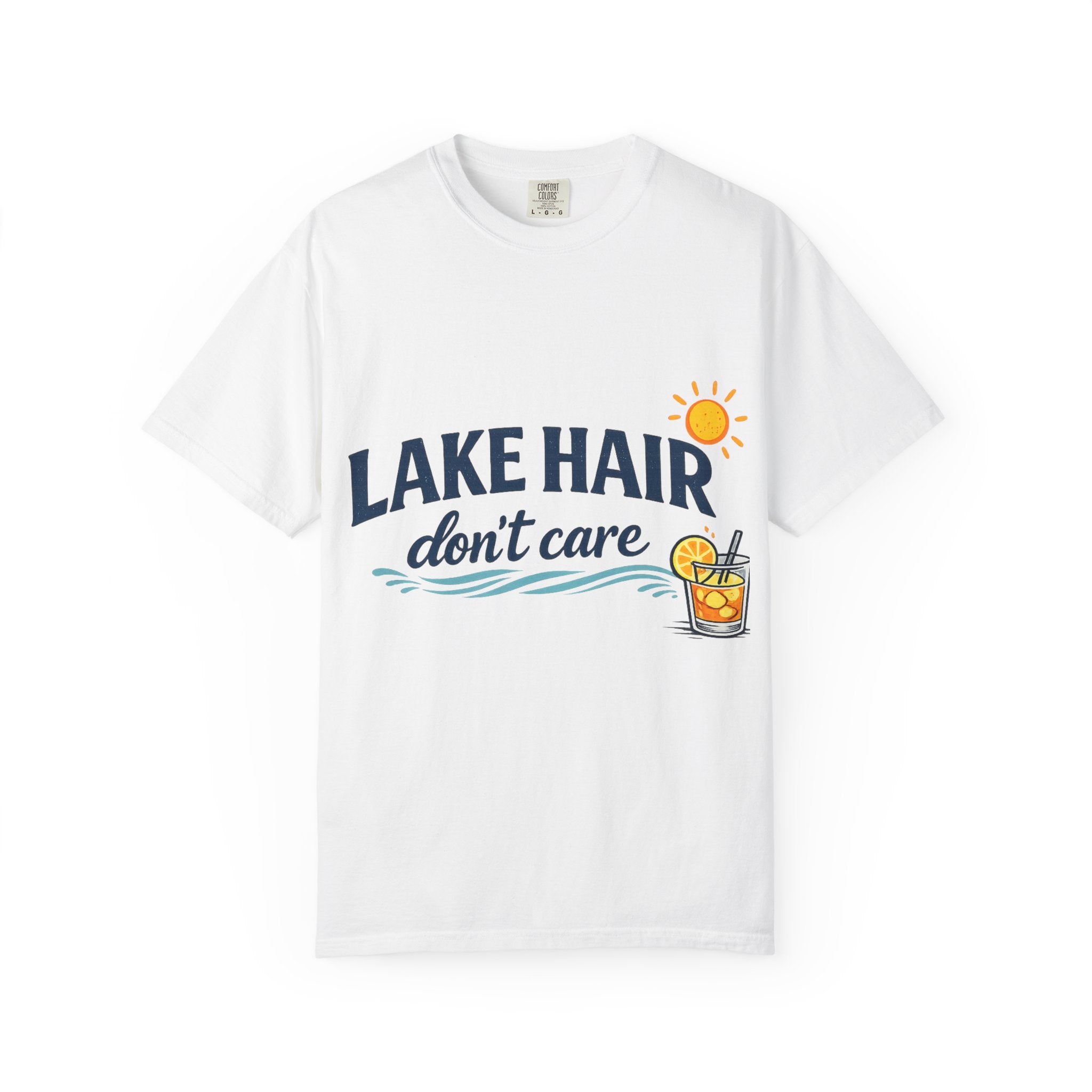 Lake Hair, Don't Care Summer Graphic Tee