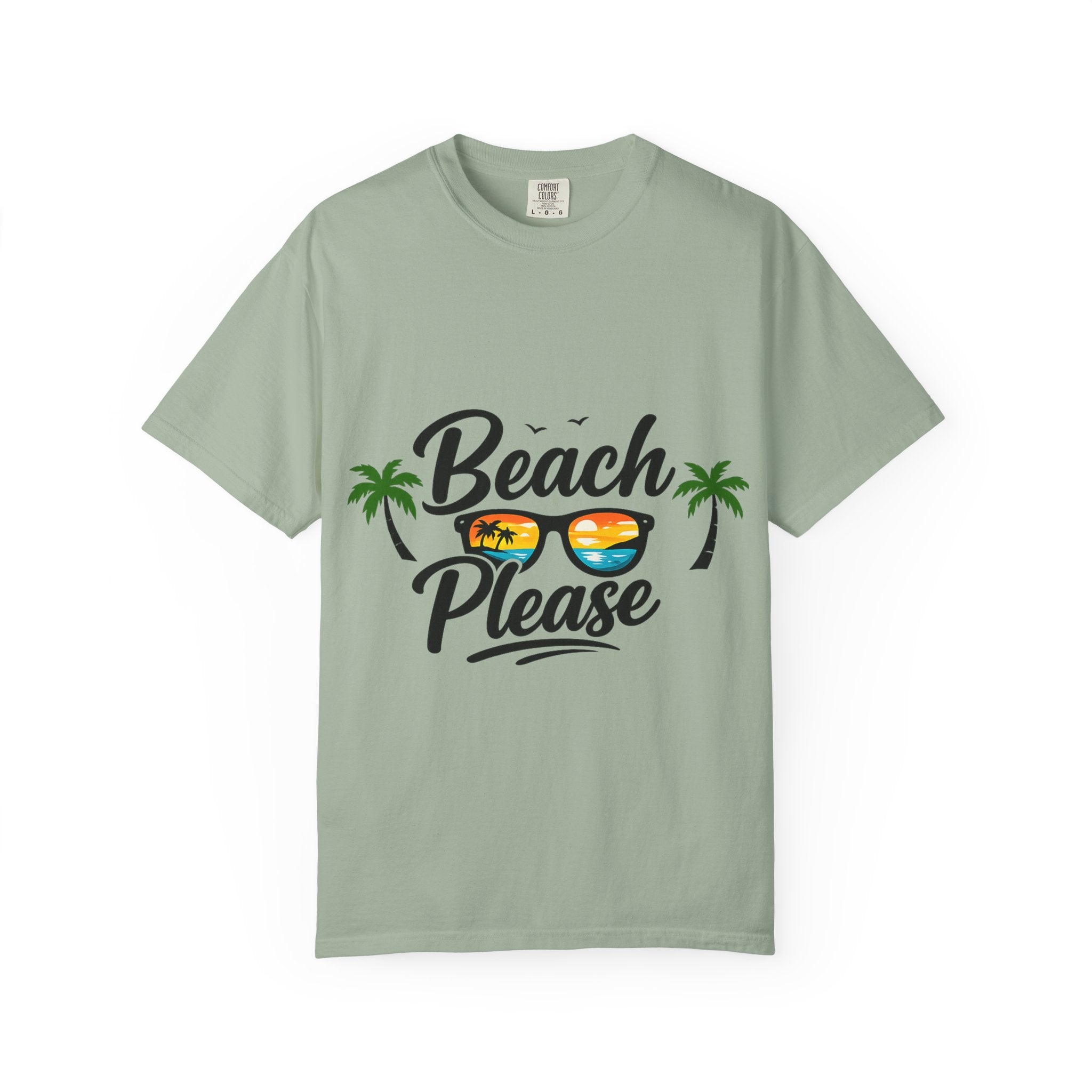 Beach Please Funny Summer Tee
