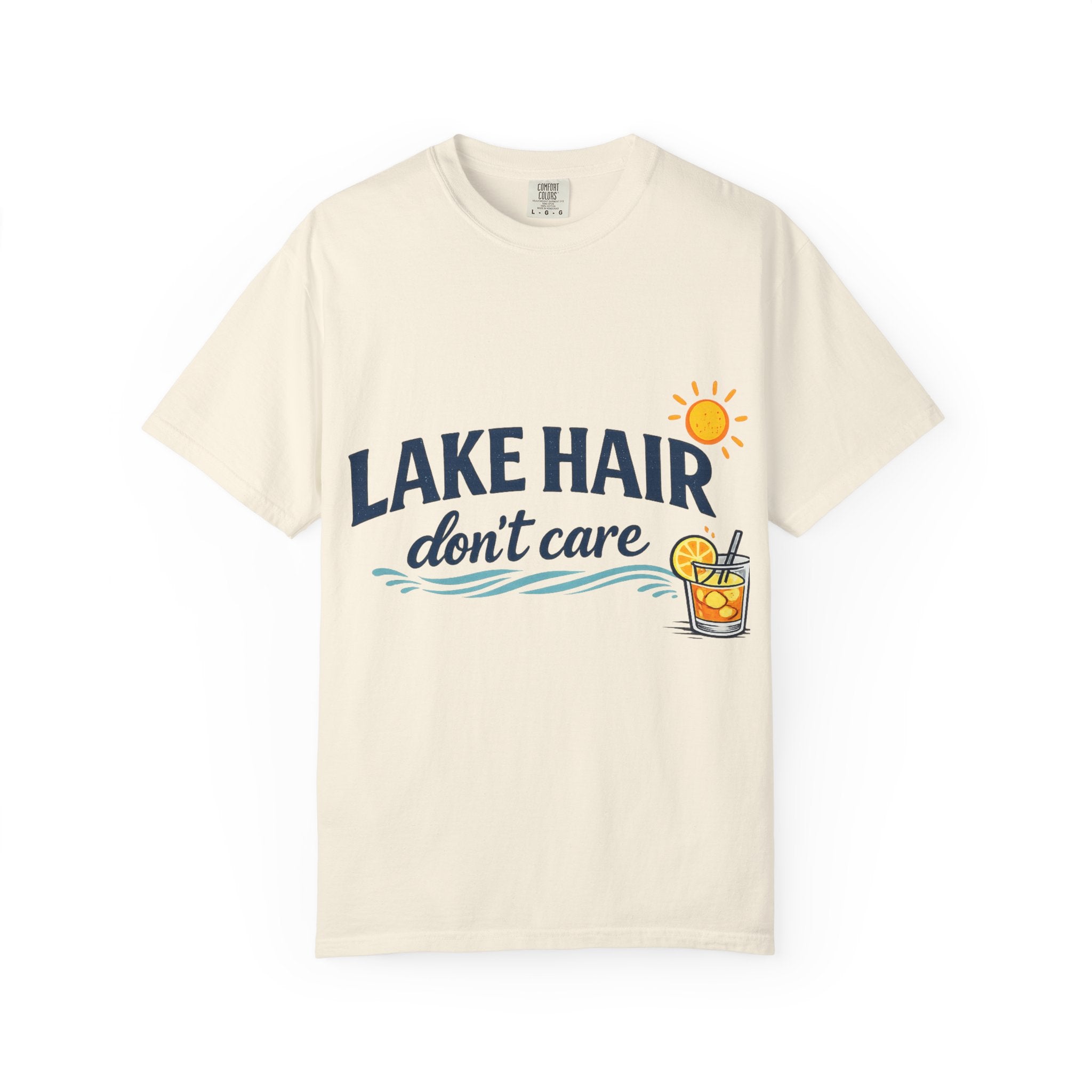 Lake Hair, Don't Care Summer Graphic Tee