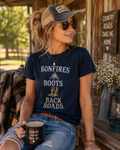 Bonfires Boots & Back Roads T‑Shirt