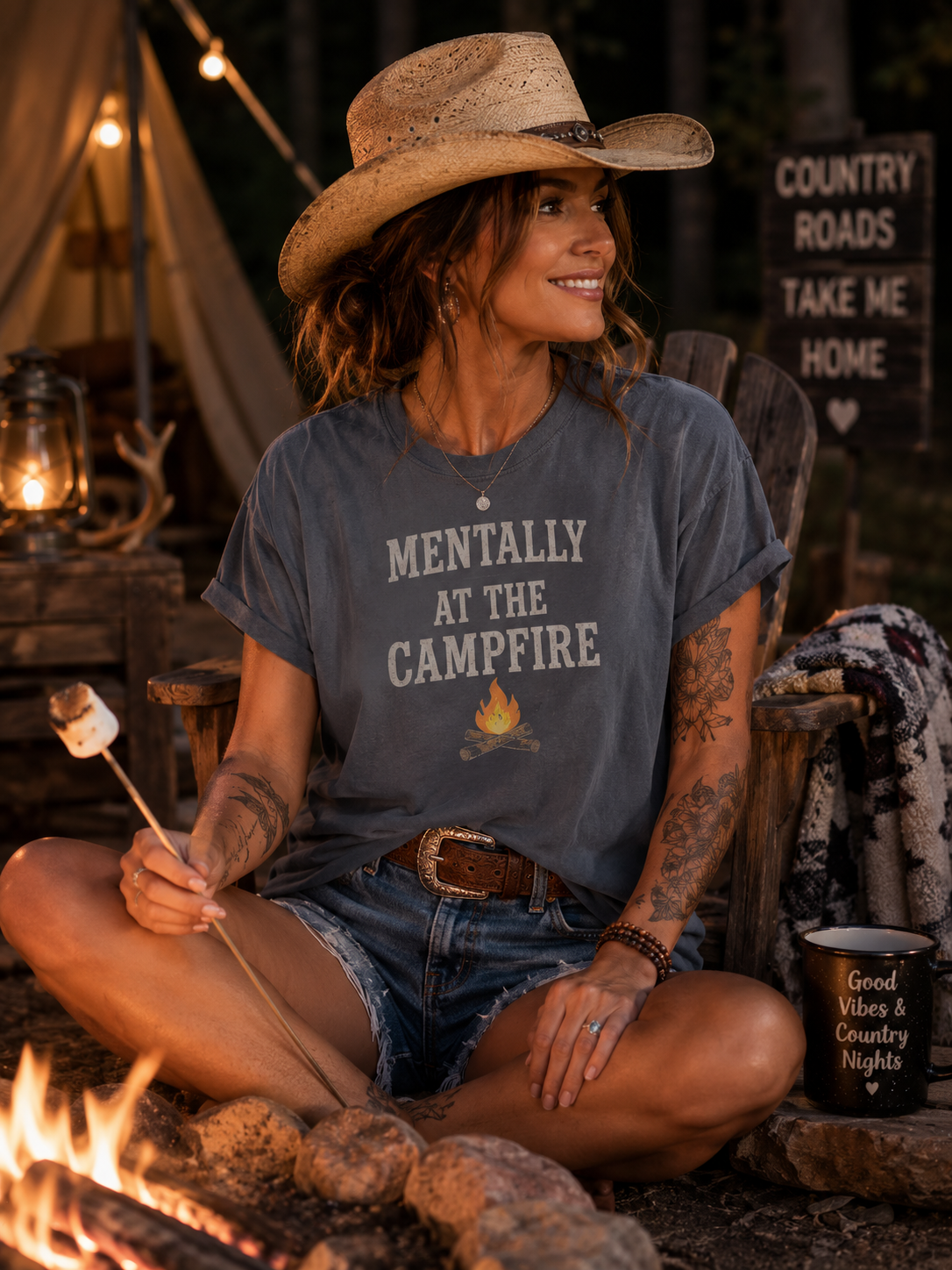 Mentally at the Campfire T-Shirt