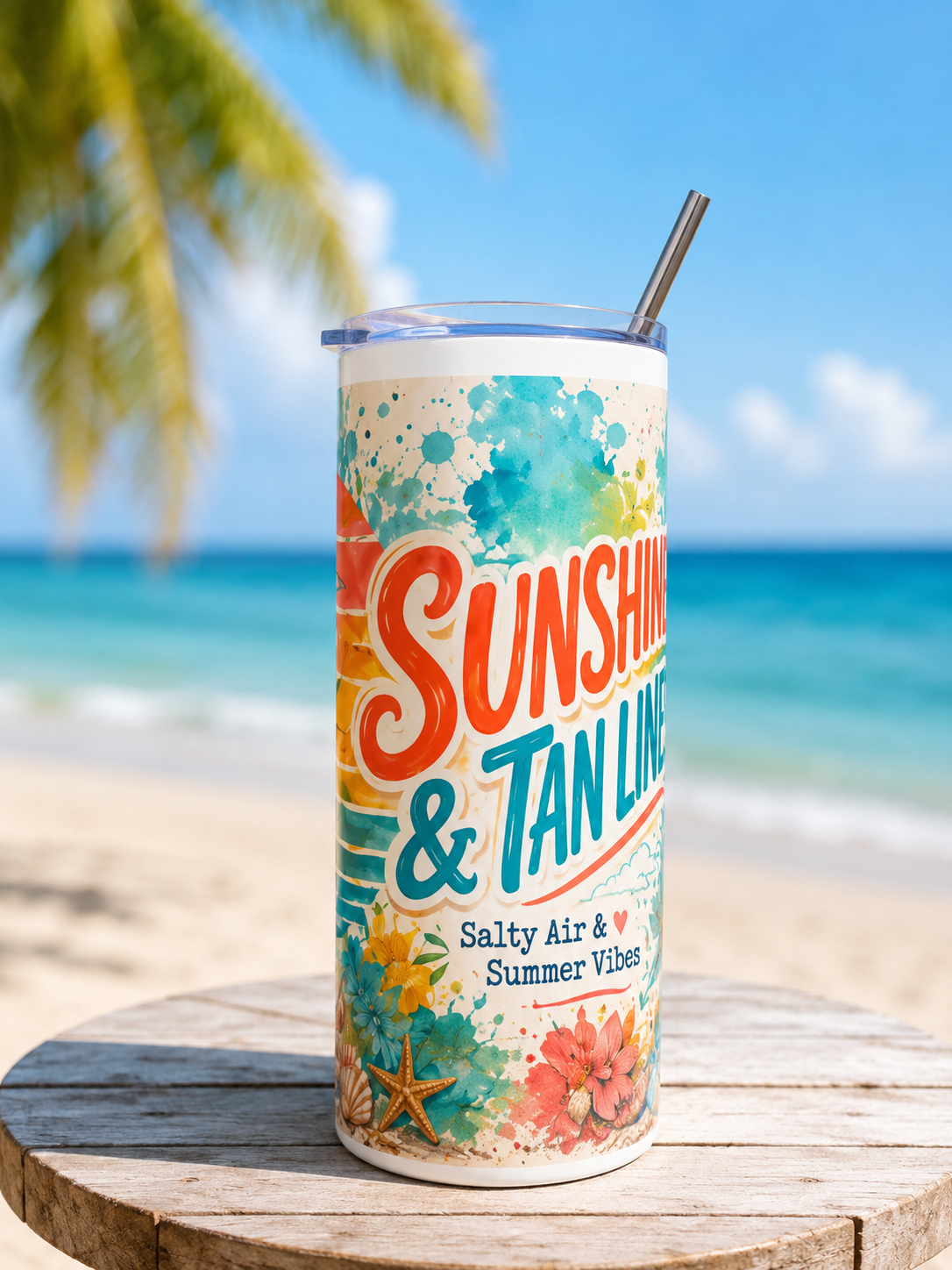 Sunshine & Tan Lines - 20 oz  Skinny Tumbler