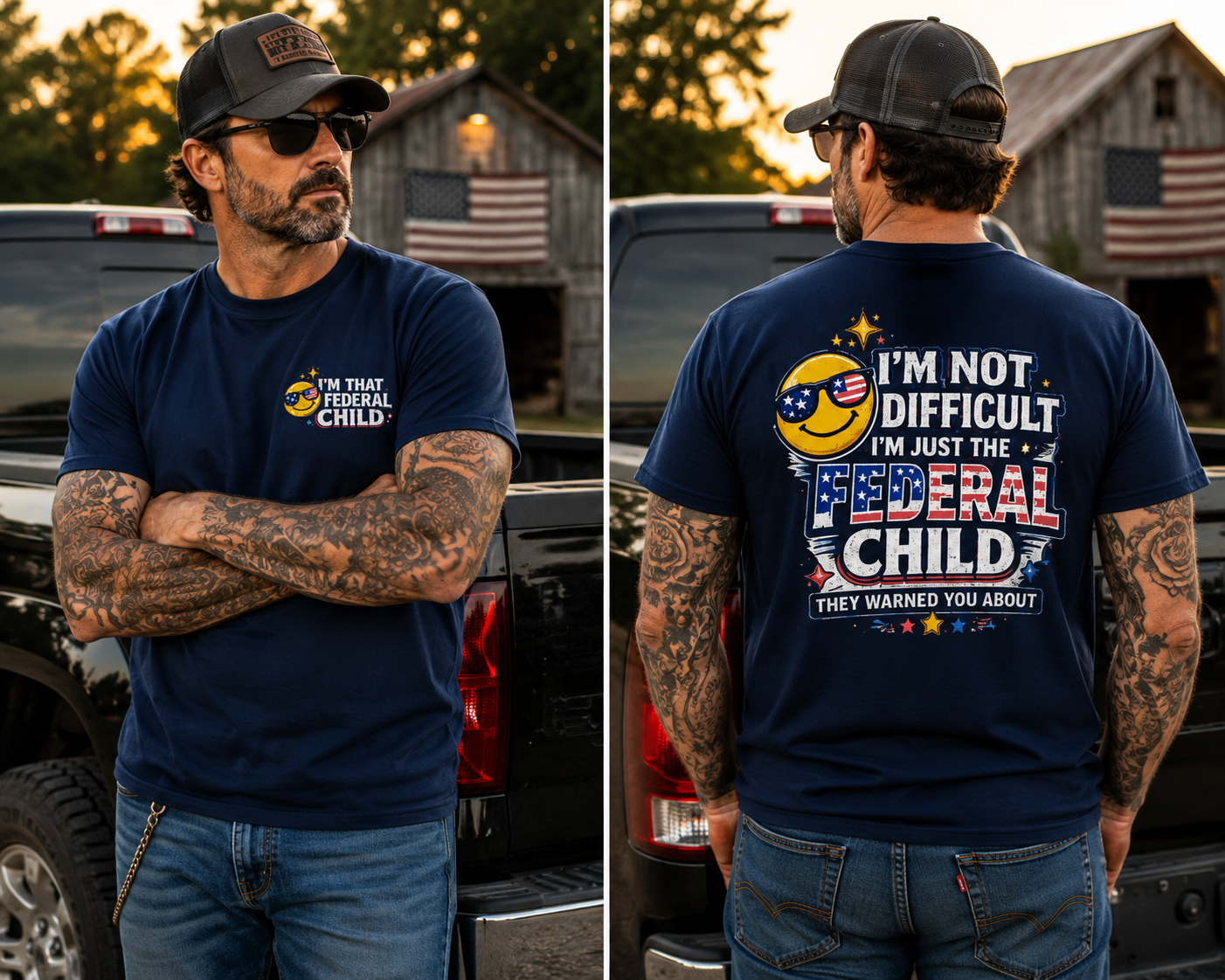 I'm That Federal Child Funny Patrotic T-Shirt