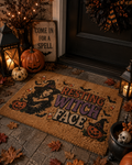 Resting Witch Face Halloween Doormat