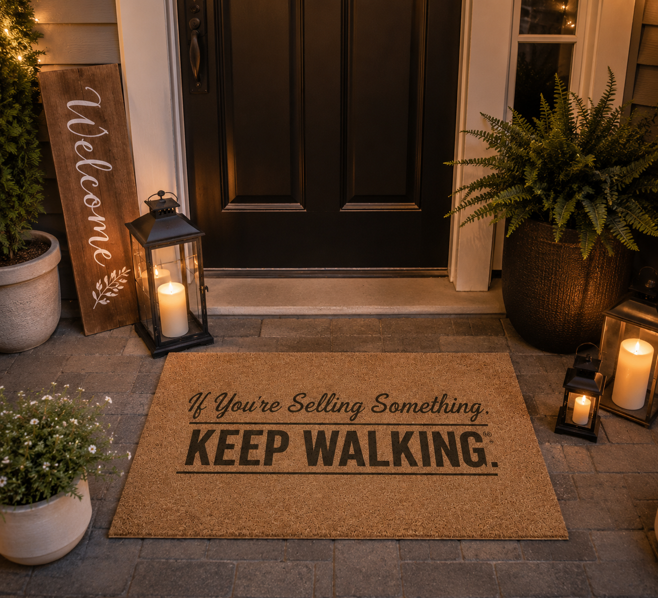 If You're Selling Something Keep Walking Funny Doormat