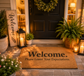 Welcome. Please Lower Your Expectations. Doormat