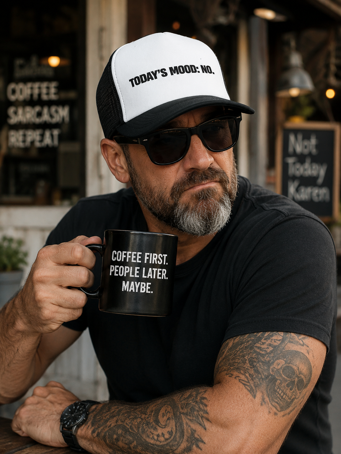 Today's Mood: No. Funny Trucker Hat