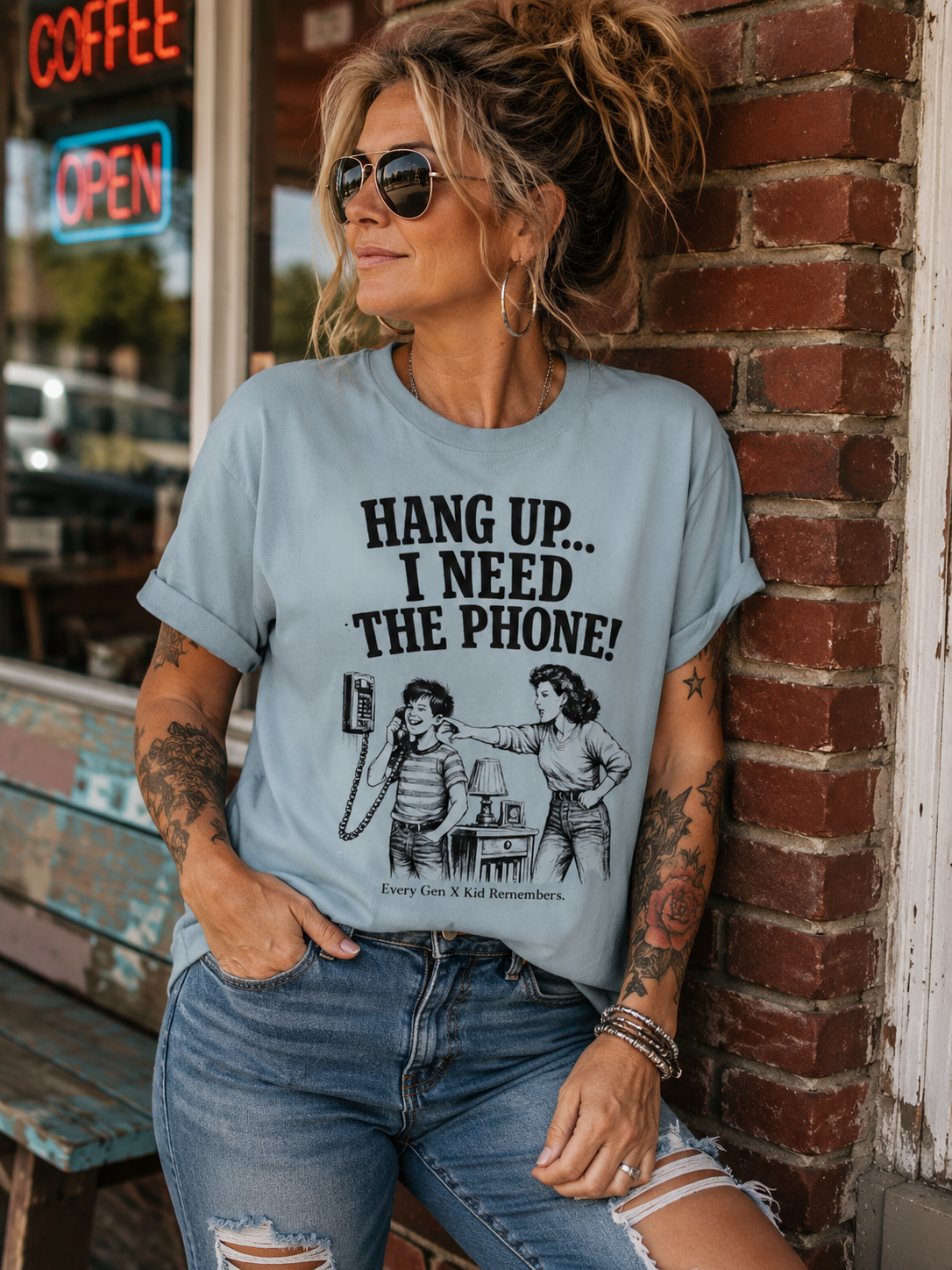 Hang Up I Need The Phone T-Shirt — Gen X Nostalgia T-Shirt