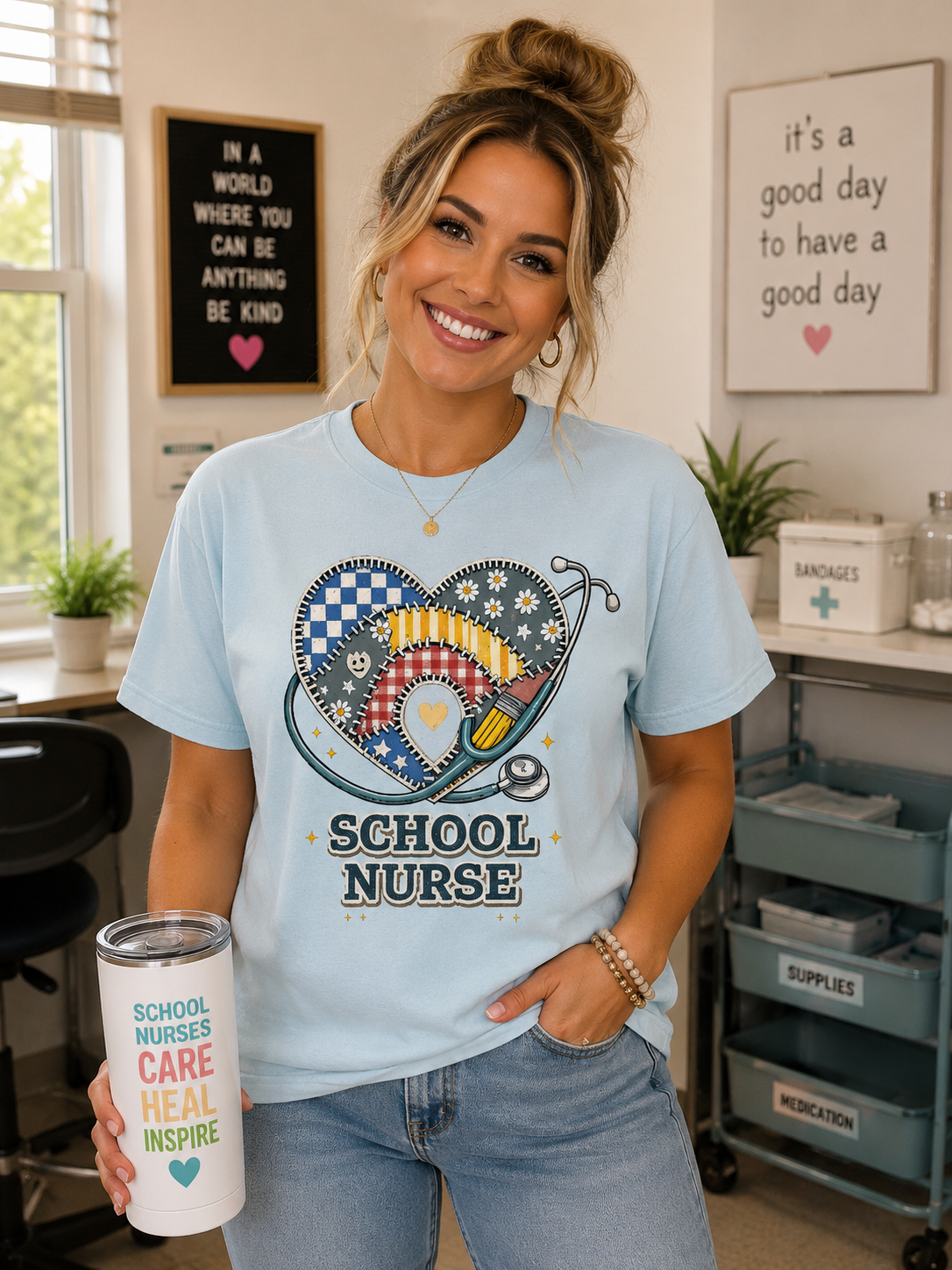 School Nurse Shirt | Retro Comfort Colors Back to School Tee