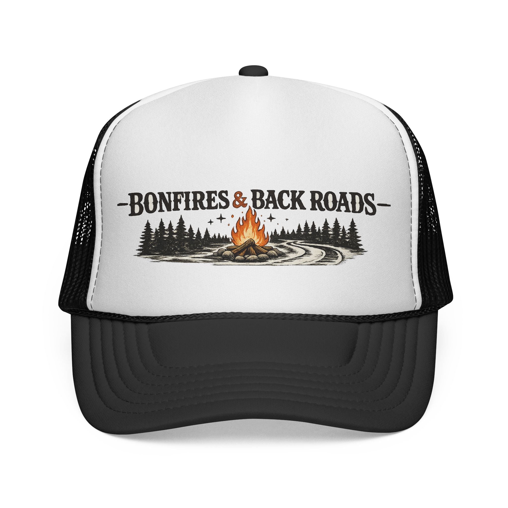 Bonfires & Back Roads Trucker Hat