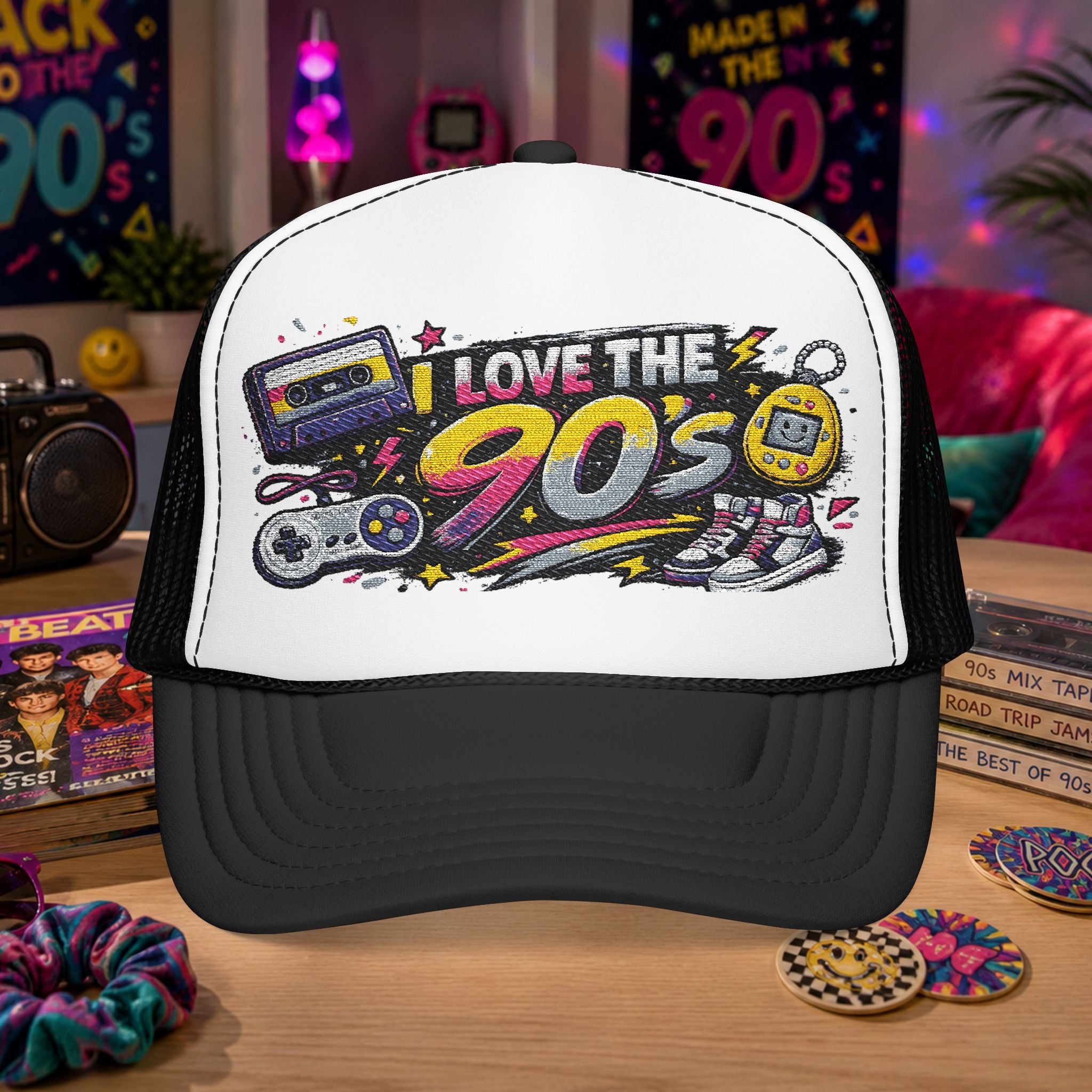 I Love The 90's Foam Trucker Hat