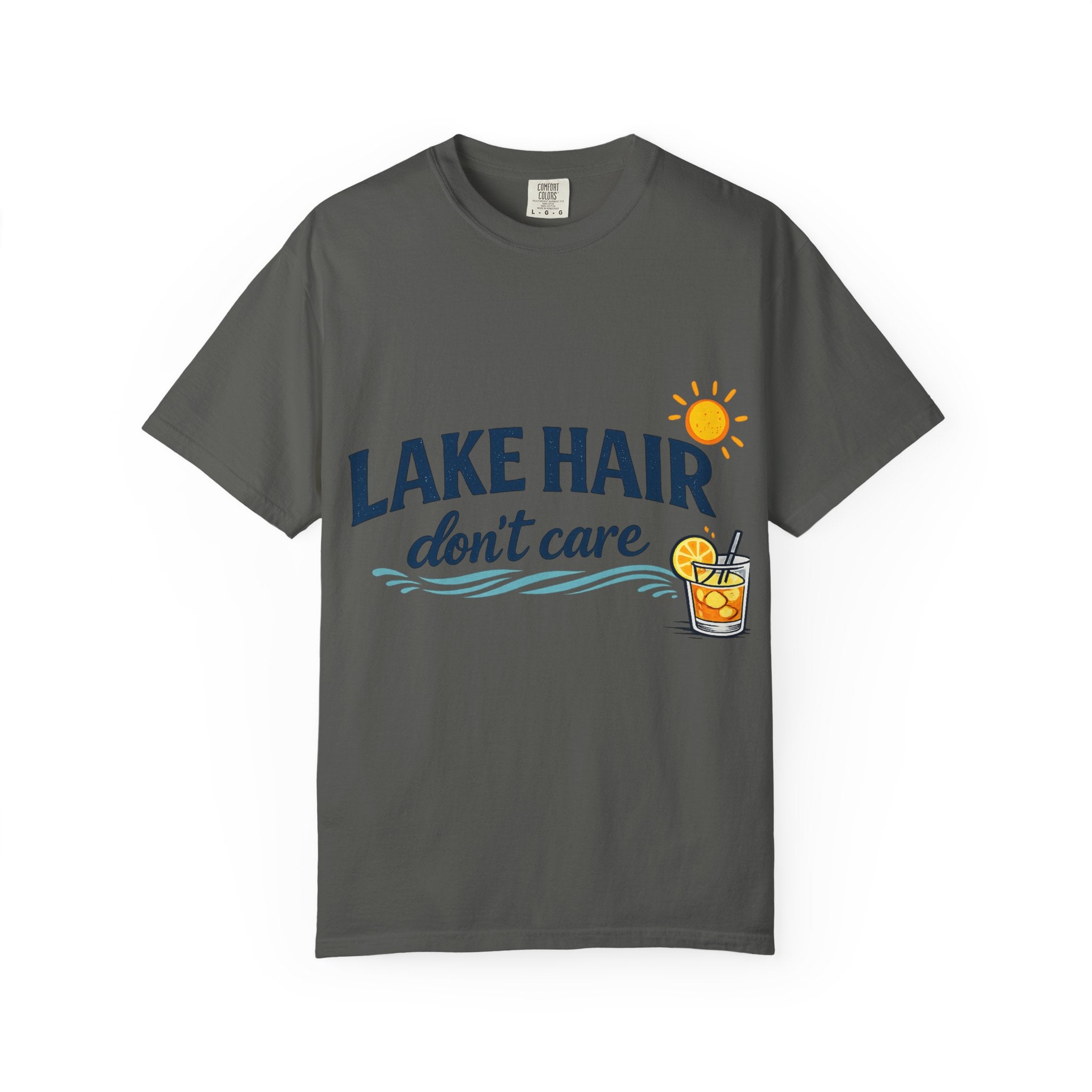 Lake Hair, Don't Care Summer Graphic Tee
