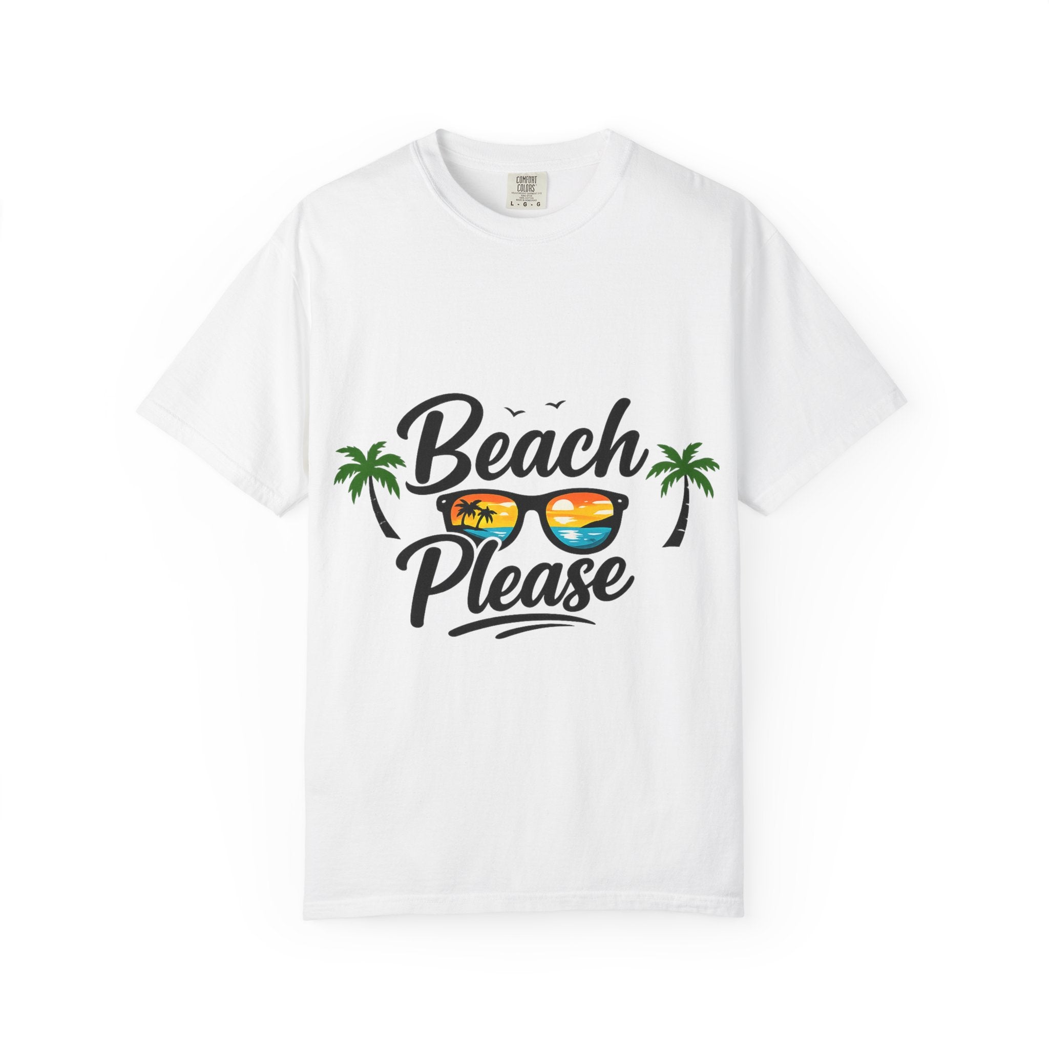 Beach Please Funny Summer Tee